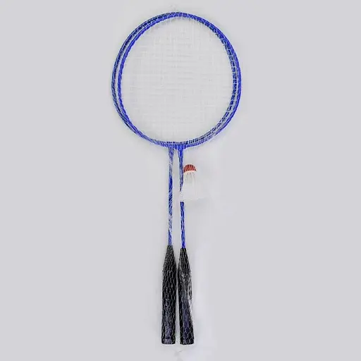 Дитячий набір для гри в бадмінтон Ігрові ракетки 60см з валанчиком Бадмінтон в сітці Синій/Чорний - фото 2