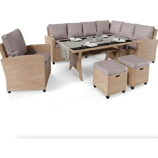 Набор садовой мебели Di Volio Rossano Бежевый/Светло-серый - фото 2