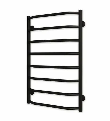 Рушникосушка водяна Deffi Трапеція П8 500х900 мм нижнє Чорний матовий 30412 - фото 3