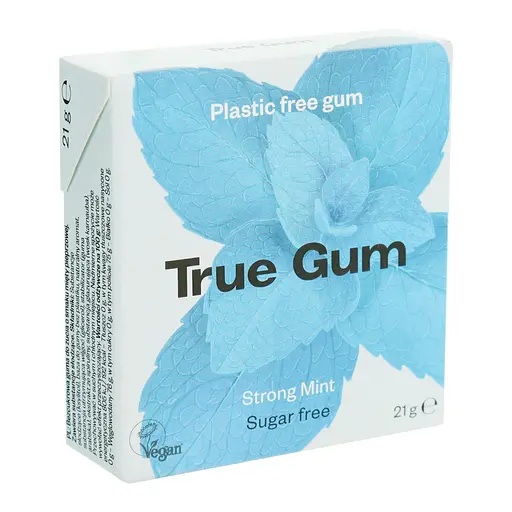 Жевательная резинка True Gum со вкусом крепкой мяты без сахара 21 г