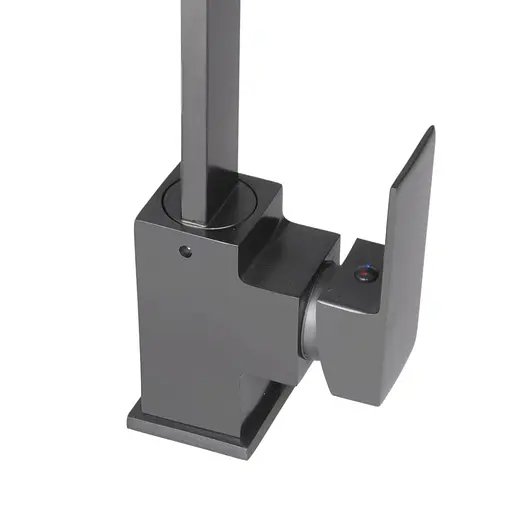 Змішувач для кухні Wezer PRO4-02-GUNGREY сталь Графітовий хром - фото 3