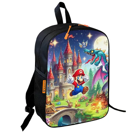 Рюкзак школьный детский Супер Марио «Super Mario» 36х27 см для мальчика (01065)
