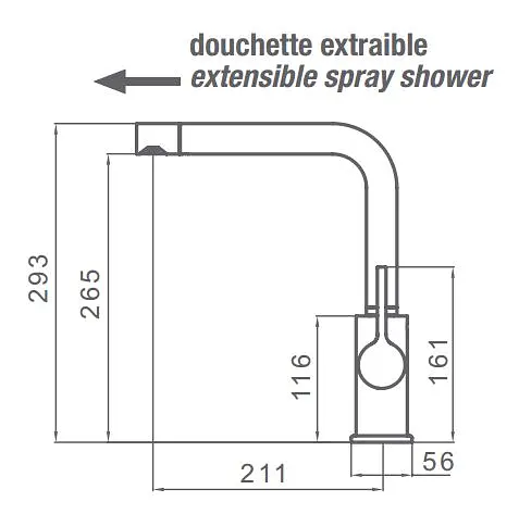Смеситель для кухни GRB Kitchens 985900 Хром - фото 2