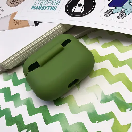 Чохол для навушників MAKE Apple AirPods Pro Silicone Green - фото 4