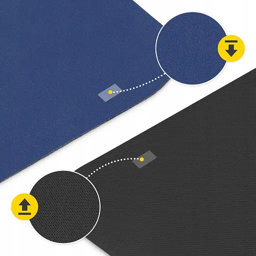 Коврик (мат) спортивный 4FIZJO замша 183 x 61 x 0.15 см для йоги и фитнеса Blue (P-5905973405713) - фото 14