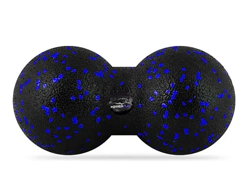 Набір для масажу та йоги PowerPlay PP_4092 EPP (Комплект з 3 штук) Blue + гумка 7,5 кг (PP_4092_Blue) - фото 3