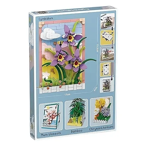 Конструктор Цветочная Симфония 112-2, Flowers Building Block, объемные цветы - фото 2
