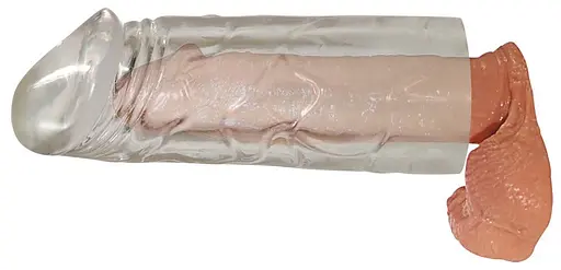 Насадка на пенис Rebel Mega Dick Sleeve 19 см прозрачный - фото 2