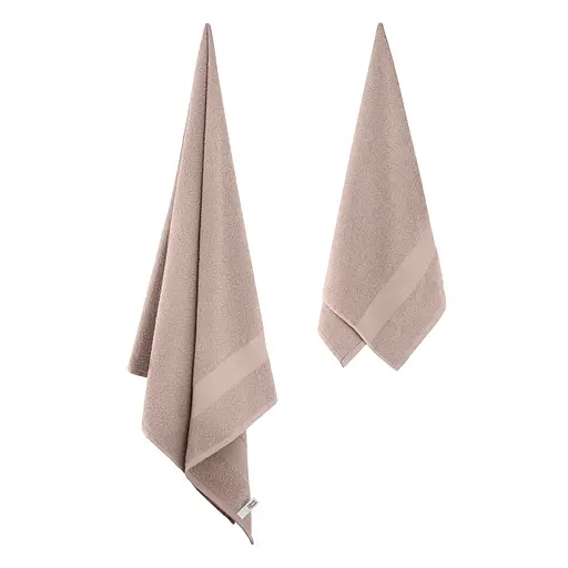 Набір рушників махрових Ardesto Essence 50х90 см 70х140 см 2 шт. 100% бавовна бежевий (ART2358BE)  - фото 5