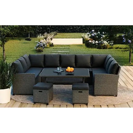 Набор садовой мебели Di Volio Livorno Серый/Графитный - фото 7