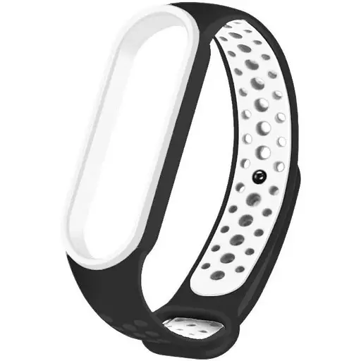 Ремінець Nike Sport Mi Band 5/6 Чорний Білий (5) - фото 1