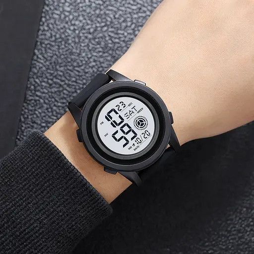 Наручний годинник чоловічий 2082BKWT Black-White Skmei acs0030316 - фото 3