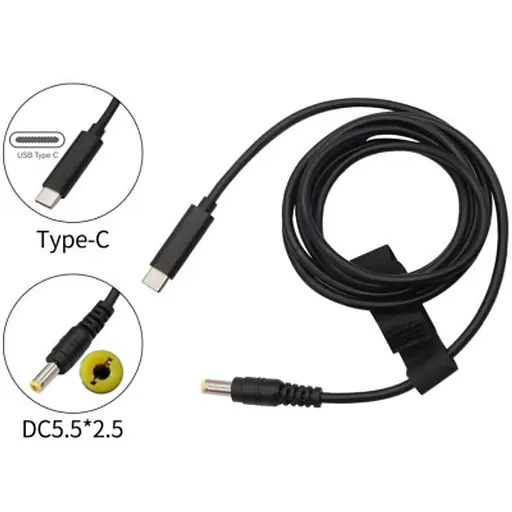 Проволока DC — USB Type C кабель для питания роутеров до 3 амперов - фото 2