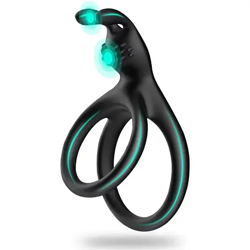 Ерекційне кільце для пеніса зі стимуляцією клітора  - фото 1