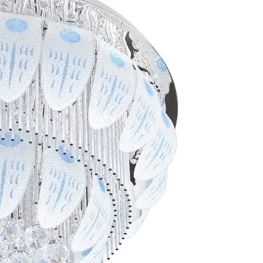 Люстра Brille стельова кришталева з пультом LED E14 40W WH (BCL-640C/6) - фото 3
