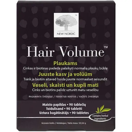 Витамины для волос New Nordic Hair Volume 90 таблеток