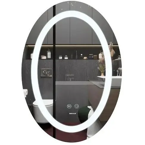 Дзеркало Mixxus PLAIN MV03-50x70 з LED Touch, Anti-fog, димером, регулюванням яскравості (MI6664) - фото 1