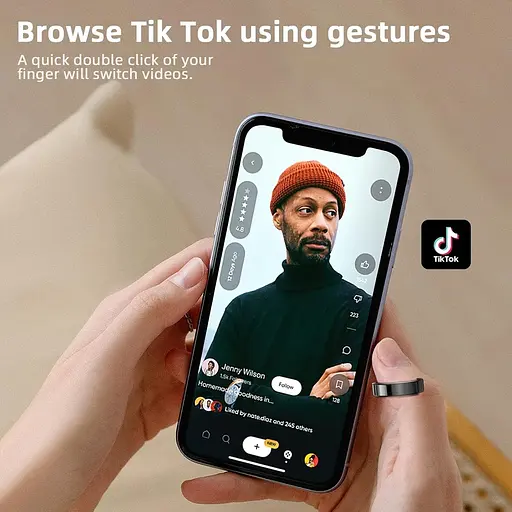 Smart Ring - 5ATM Водонепроникний чоловічий та жіночий фітнес-трекер Ring, підтримка серцевого ритму/сну, магнітна зарядка - фото 6