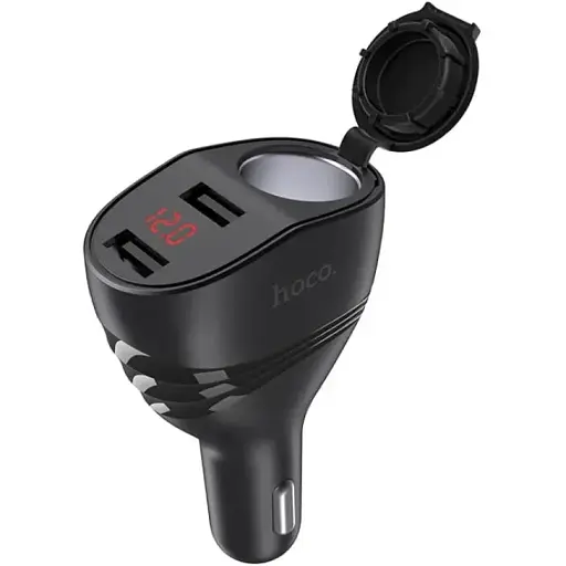 Автомобільний зарядний пристрій Hoco Z34 Thunder power має два USB-виходи - фото 1