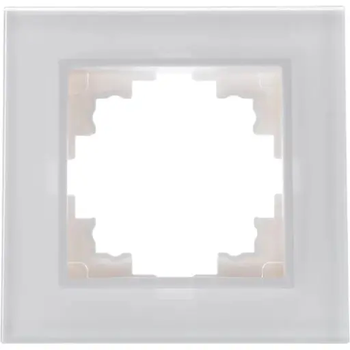 Рамка Brille одинарная белая (стекло) NB-1F wh