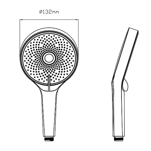 Ручной душ Qtap Rucni D 130 мм круглый QTRUC125CRM45952 Chrome, Хром - фото 2