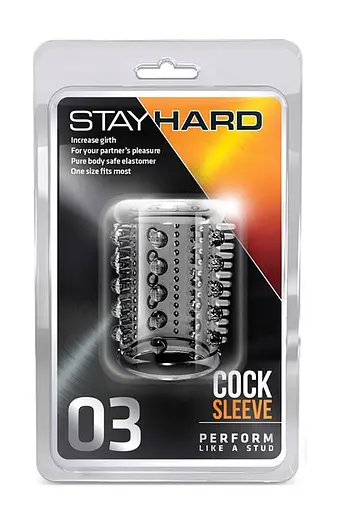 Насадка на пенис Blush Stay Hard Cock Sleeve 03 5 см прозрачный - фото 4