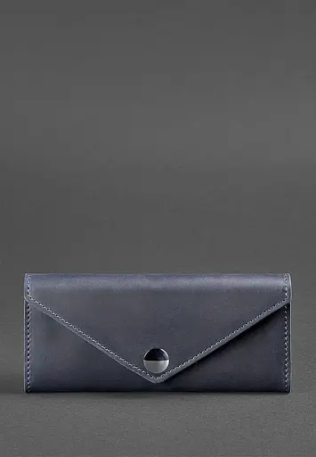 Жіночий шкіряний гаманець Керрі 1.0 синій - фото 2