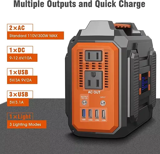 Портативна електростанція ZeroKor 75000mah 300W Зовнішній акумулятор - фото 4