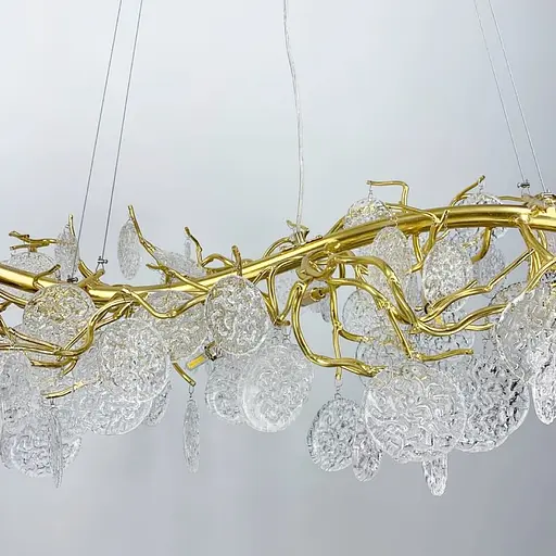 Удлиненная люстра в форме веточки с лепестками Line.F Y 07/L1200 GD - фото 2