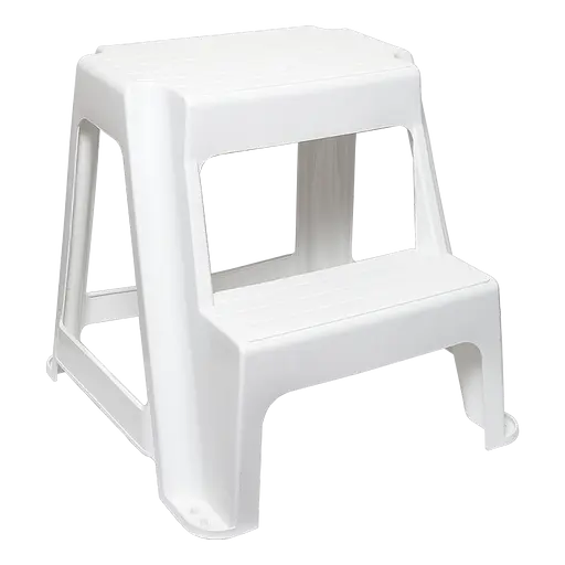 Табурет со ступенькой Irak Plastik Step белый (00-00005316)
