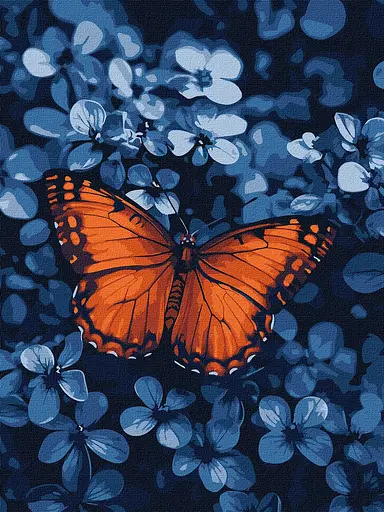 Набір для розпису по номерах Світло серед темряви, Ideyka, 30x40 см, КНО6733