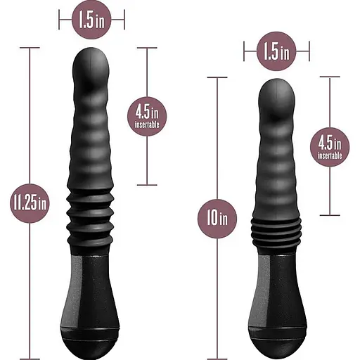 Вибратор Blush Novelties Lazarus Thrusting Dildo Black SO8836 (108465) - фото 6