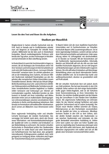 TestDaF Musterprufung 2. Heft mit Audio-CD - фото 13