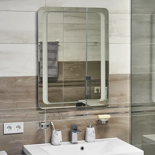 Дзеркало Unio MRR-02 SQR-RA 600 x 800 mm LED FL 000026933 - фото 2