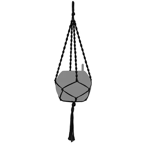 Підвіс Lechuza Macrame Boho чорний 120 см (13899)