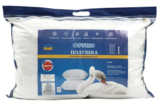 Подушка Руно 40х60 с искусственным лебяжьим пухом "LUX" 309LUX - фото 2