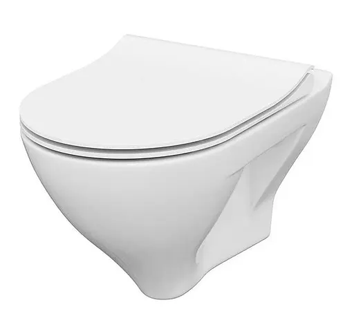 Унітаз підвісний CET B291 Cersanit Mille CleanOn з дюропластовим Slim сидінням SoftClose+QuickRelease 30412 - фото 1