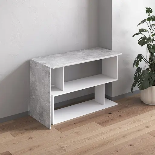 Cтол компьютерный Vays поворотный письменный cтол трансформер M-41 Бетон-Белый - фото 3