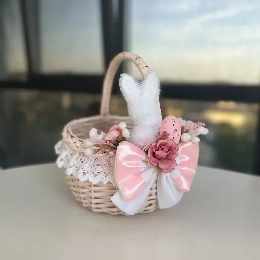 Пасхальная корзина 15х15х18см hand-made 3 MIS LT - фото 1