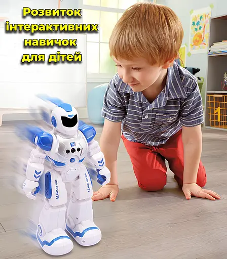 Детский интерактивный робот на радиоуправлении с функцией танца. Управление пультом и жестами, со световыми диодами - фото 3