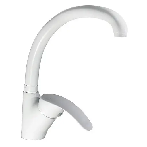 Смеситель для кухни Haiba Mars 011 white HB0811 Белый матовый - фото 1