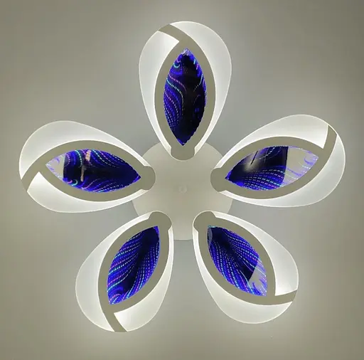 Люстра на 3/5 лепестков с 3D подсветкой Line.F Кольца 5 - фото 6