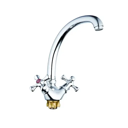 Змішувач для кухні Zegor DTZ4-B827 двохвентильний 30412 - фото 1