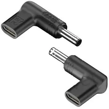 Переходник Type-C to DC Adapter YX-03 PD19 5V 4.0 x 1.7 мм HP Черный