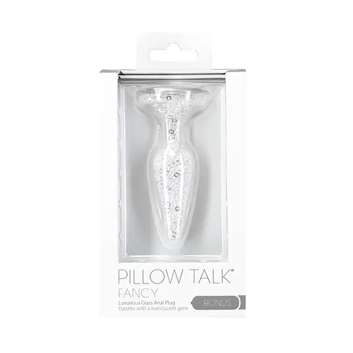Анальна пробка Pillow Talk Fancy Luxurious Glass Anal Plug 10.1 см (прозорий) - фото 8