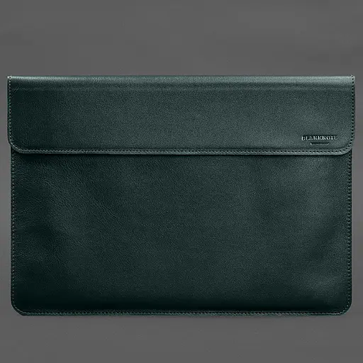 Шкіряний чохол-конверт BlankNote на магнітах для MacBook 15 дюйм Зелений - фото 4