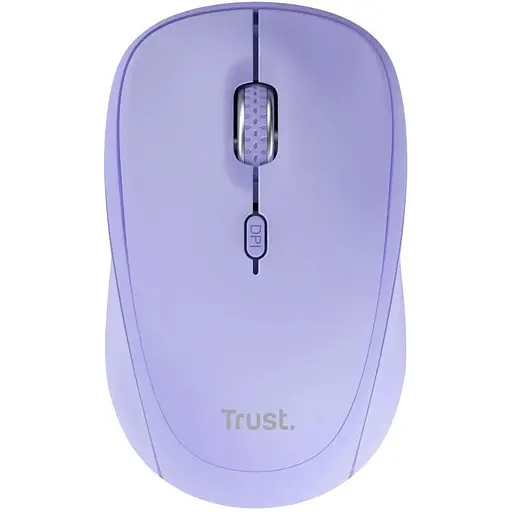 Миша бездротова Trust Yvi+ Purple bluetooth / USB 2.4 GHz оптична 800 - 1600 dpi 3 кнопки 1xAA (25583) - фото 1