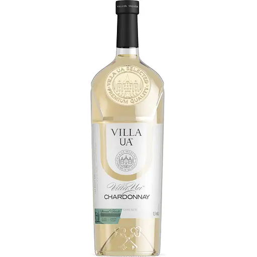 Вино Villa UA Chardonnay біле сухе 1.5 л
