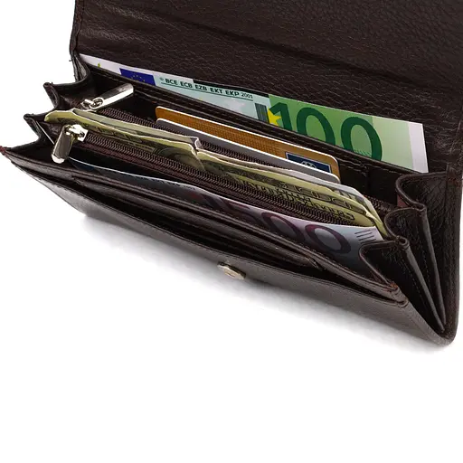 Женский кожаный кошелек Canpellini 18х8.7х2 см acs0025524 - фото 5