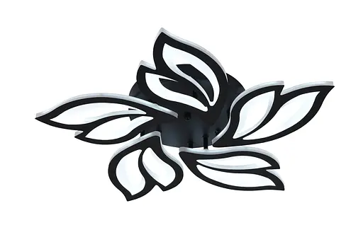 Люстра светодиодная акриловая VALESO V X6078-5 BK черная - фото 3